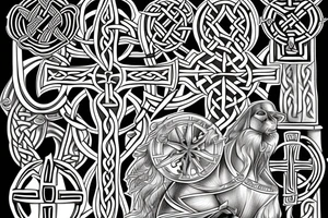 Celtic cross tattoo idea
