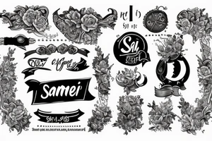 Name Samir in a really complicated way tattoo idea