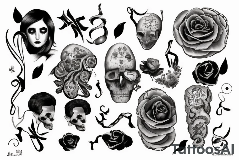 Balance avec un cœur et un cerveau tattoo idea