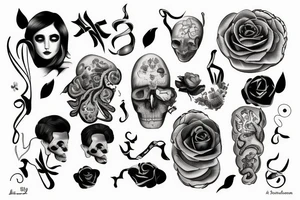 Balance avec un cœur et un cerveau tattoo idea