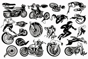 triathlon tattoo idea
