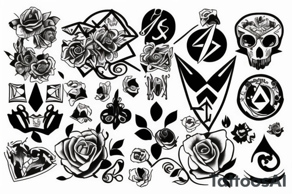 square tattoo idea