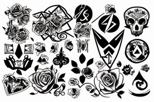 square tattoo idea