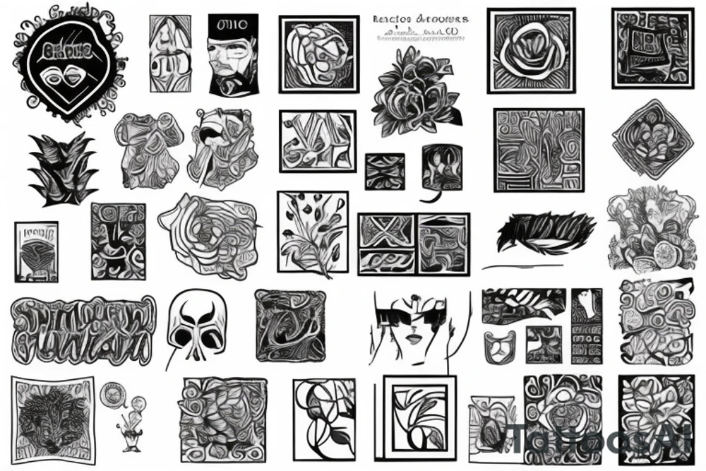 square tattoo idea