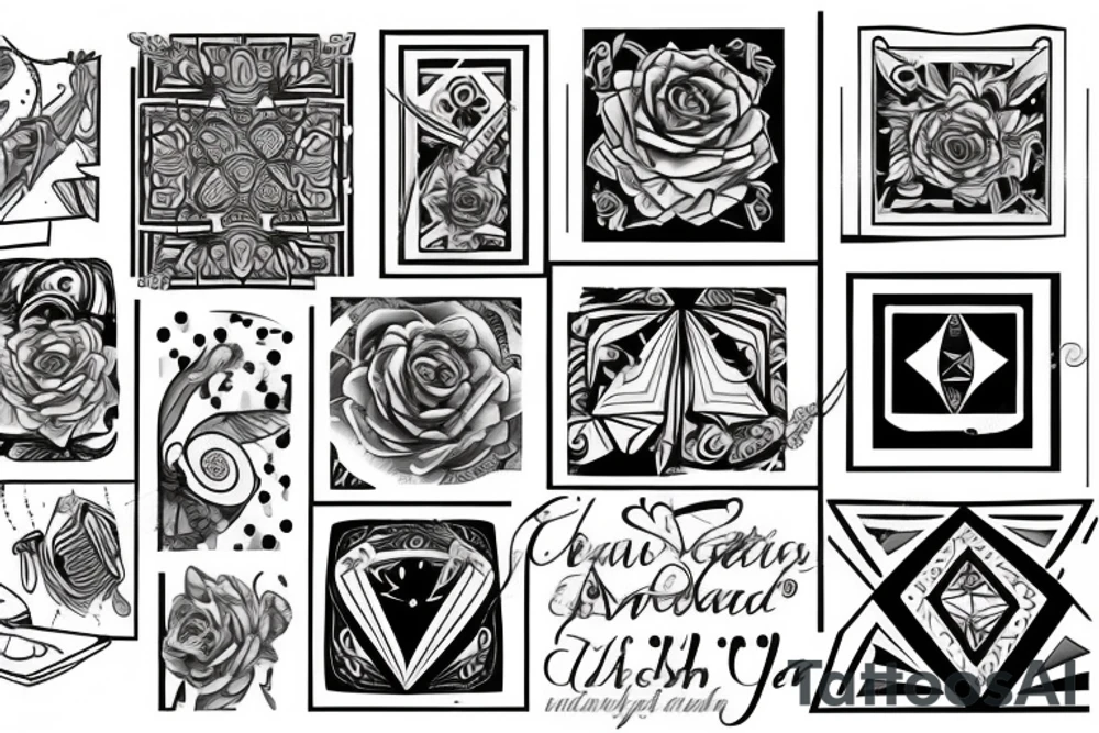 square tattoo idea