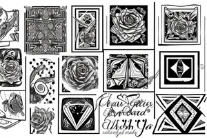 square tattoo idea