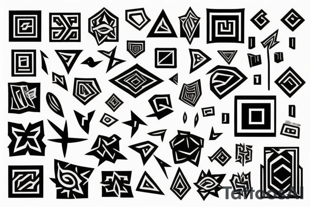 square tattoo idea