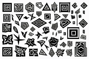 square tattoo idea