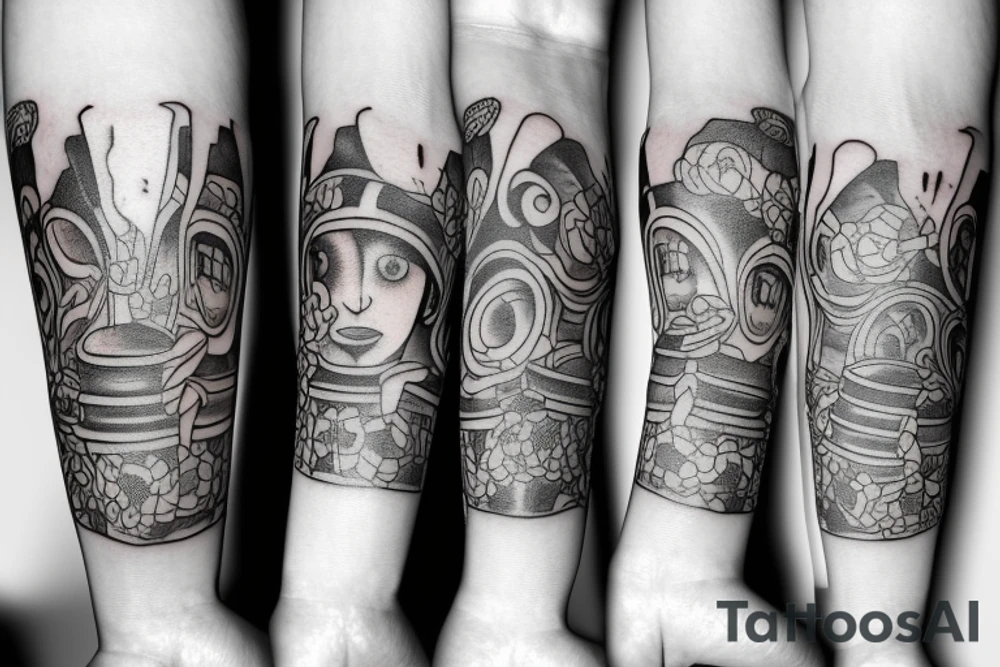 one little jar two medium jar and one big jar tattoo idea