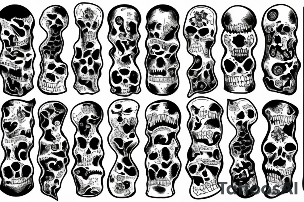 bones in a jar tattoo idea
