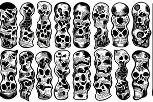 bones in a jar tattoo idea
