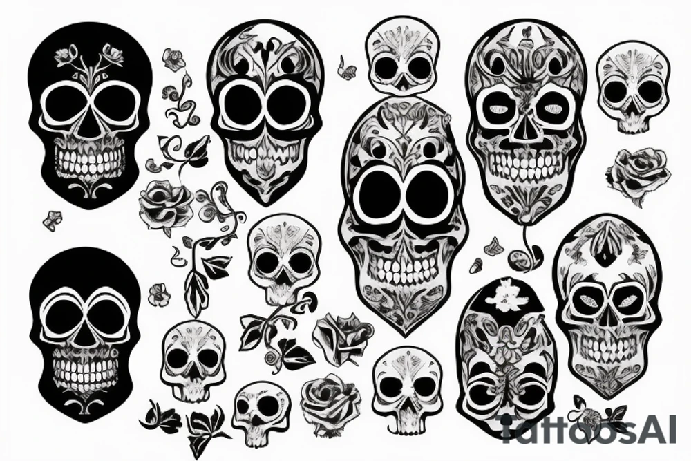 skull in a jar tattoo idea