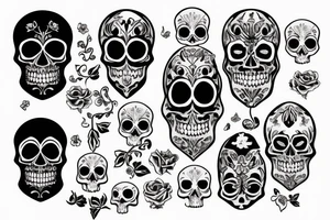 skull in a jar tattoo idea