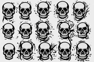skull in a jar tattoo idea