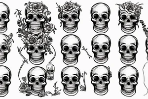 skull in a jar tattoo idea