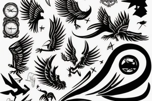 icarus, greec, falling tattoo idea