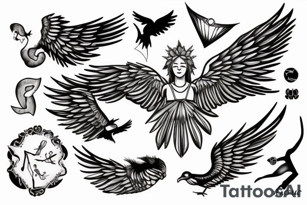 icarus, greec, falling tattoo idea