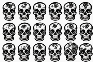 skull in jar tattoo idea