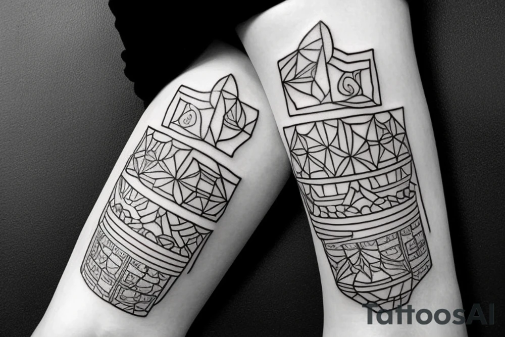 5 big jar tattoo idea