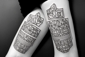 5 big jar tattoo idea