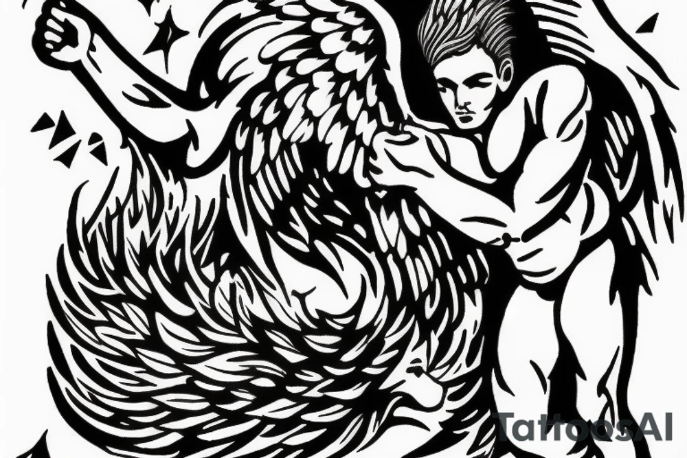 icarus, greec, falling, man tattoo idea