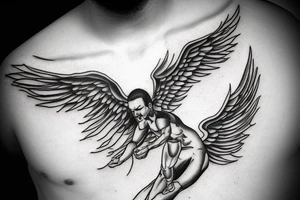 icarus, greec, falling, man tattoo idea