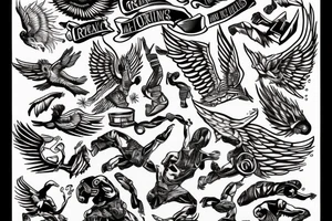 icarus, greec, falling, man, tattoo idea