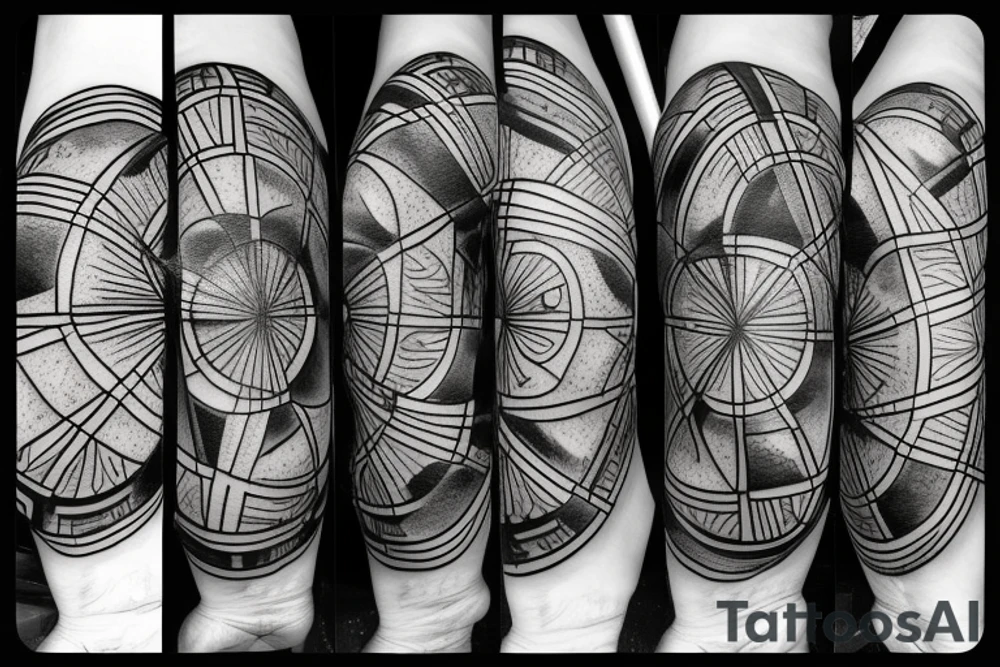 compass globe tattoo idea