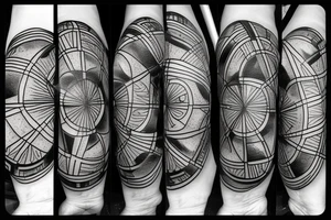 compass globe tattoo idea