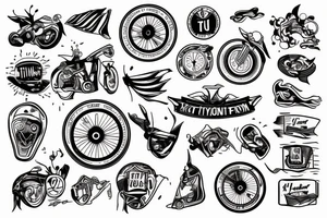 triathlon tattoo idea