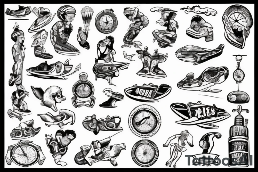 triathlon tattoo idea