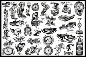 triathlon tattoo idea