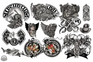 American Scottish and Irish heritage tattoo idea