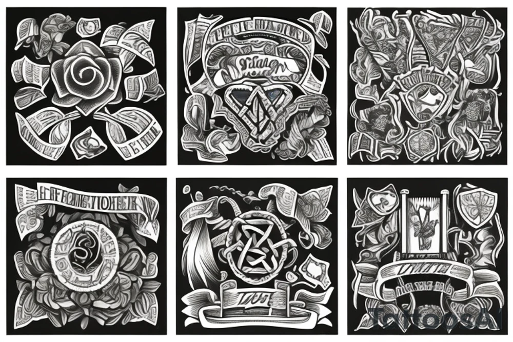 American Scottish and Irish heritage tattoo idea