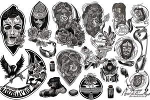 American Scottish and Irish heritage tattoo idea