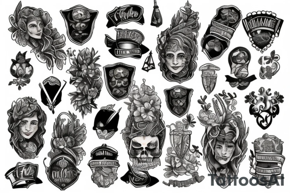 American Scottish and Irish heritage tattoo idea