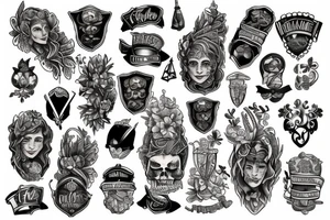 American Scottish and Irish heritage tattoo idea