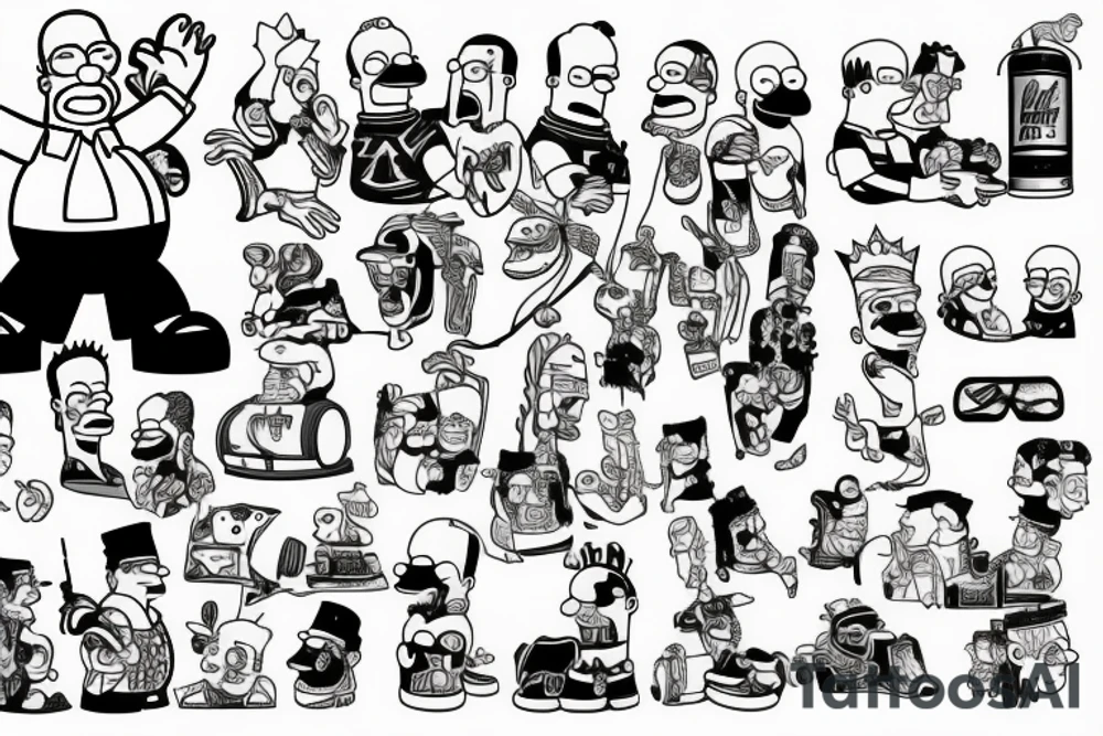 Homer simpson tattoo idea