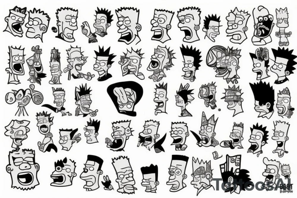 Bart simpson tattoo idea