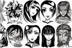 Manga dark tattoo idea