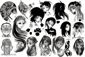 Manga dark tattoo idea