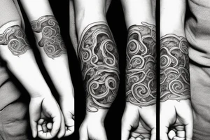 Tentacle hand tattoo idea
