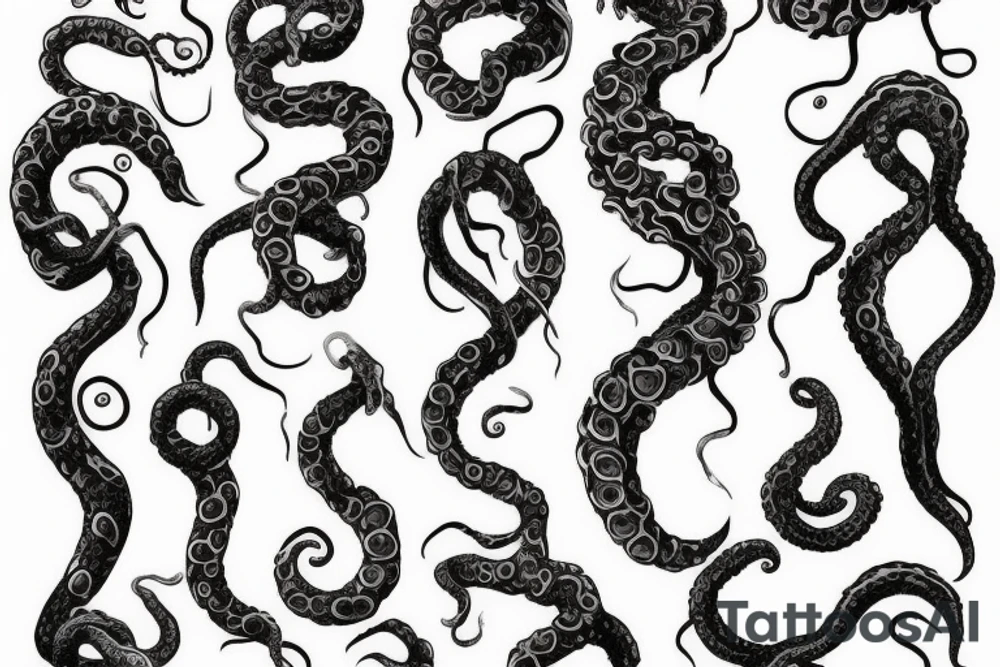 Tentacle hand tattoo idea