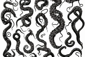 Tentacle hand tattoo idea
