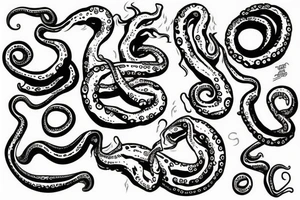 Tentacle hand tattoo idea