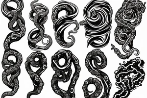 Tentacle hand tattoo idea