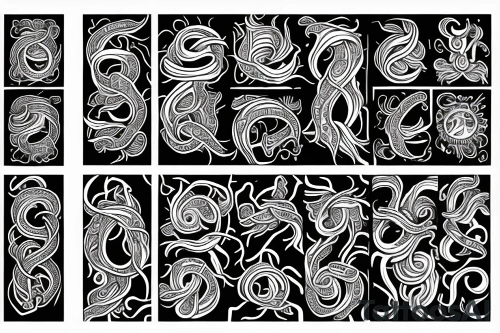 Tentacle hand tattoo idea