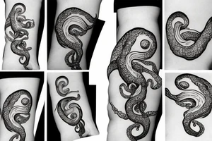 Tentacle hand tattoo idea