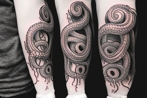 Tentacle on hand tattoo idea