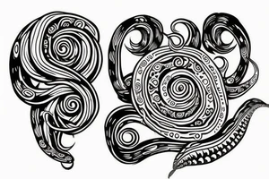 Tentacle on hand tattoo idea